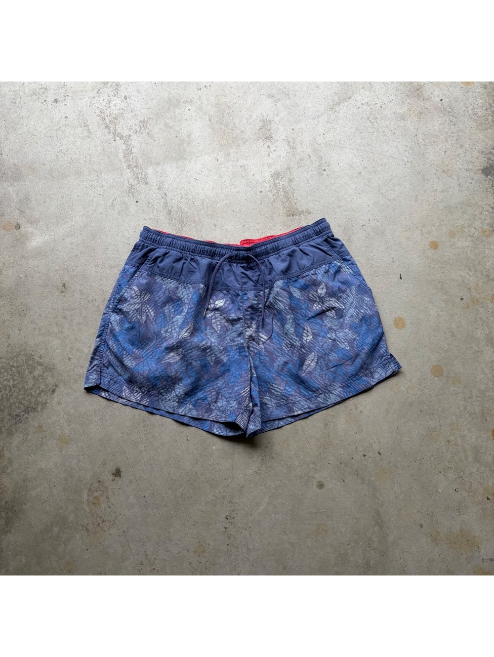 Columbia Men's Blue Floral Print Swim Trunks Size M